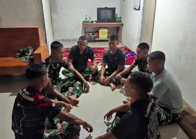 Tingkatkan Kedisiplinan dan Penjagaan Kondusifitas, Satgas TMMD 129 Rutin Gelar Apel Malam di Sektor Rumah Orang Tua Asuh