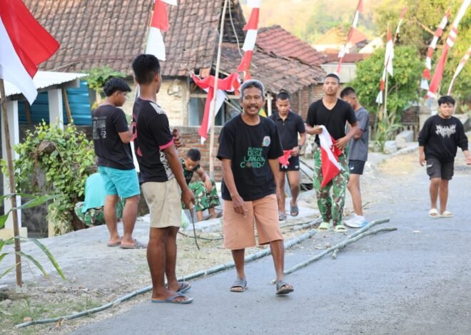 Merajut Senyum di Desa Pelosok: Ketika Semangat Kemerdekaan dan Gotong Royong TMMD 129 Kodim 0812/Lamongan Menyatu