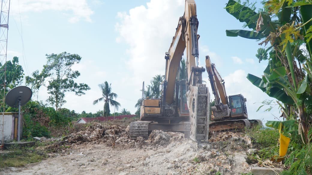 Pembukaan Jalan Penghubung di Kepulauan Umbele Masuki Tahap Perapian