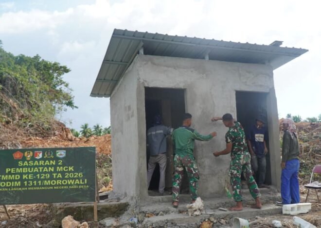 Pembangunan MCK Masjid Desa Polewali Berlanjut ke Tahap Pengacian Dinding