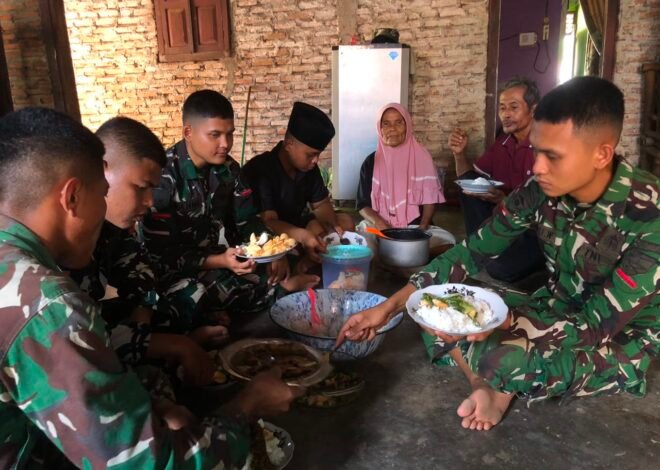 Jejak Kebaikan TMMD ke-129: Menyatu dalam Kebersamaan dan Hidangan Sederhana Warga.