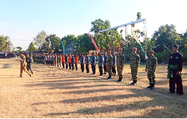 Jelang Pembukaan TMMD 129 di Kesongo, Kodim Bojonegoro Gelar Gladi Upacara
