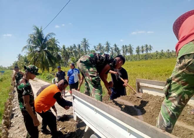 Satgas TMMD Ke-129 Kebut Penimbunan Jalan 1,2 Kilometer Demi Percepat Konektivitas Desa Bandaraya