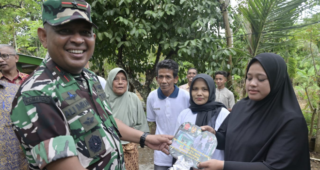 Lima Rumah Layak Huni Diserahkan, TMMD ke-129 Hadirkan Harapan Baru bagi Warga Pidie