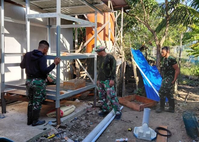 Satgas TMMD Wujudkan Sanitasi Layak Melalui Pembangunan MCK Sasaran 3