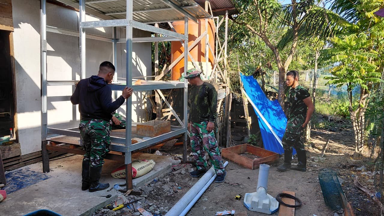 Satgas TMMD Wujudkan Sanitasi Layak Melalui Pembangunan MCK Sasaran 3