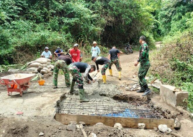 Satgas TMMD ke-129 Kodim 1407/Bone Intensifkan Perbaikan Dekker Titik 4 di Dusun Jawi-Jawi