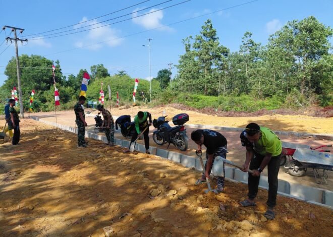 Sentuhan Akhir Bahu Jalan TMMD Ke-129, Progres Pengerjaan Mencapai 97 Persen