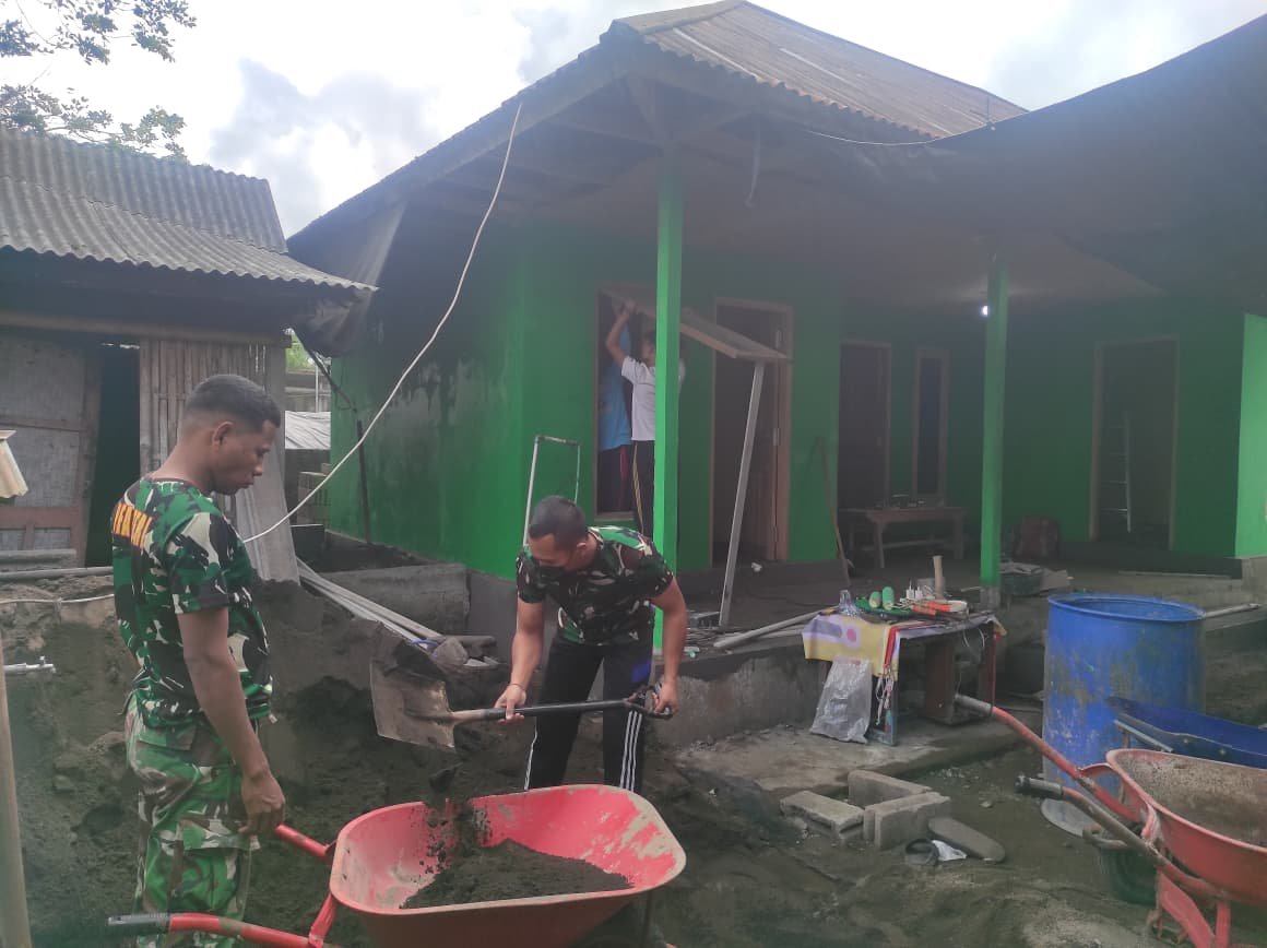Rehab RTLH I Wayan Pasta Belum Selesai, Perubahan Rumah Sudah Terlihat Signifikan