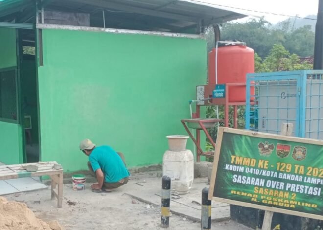 Pos Linmas Pinang Jaya Ikut Dibangun Satgas TMMD, Ternyata Ada Tujuan Besar di Baliknya