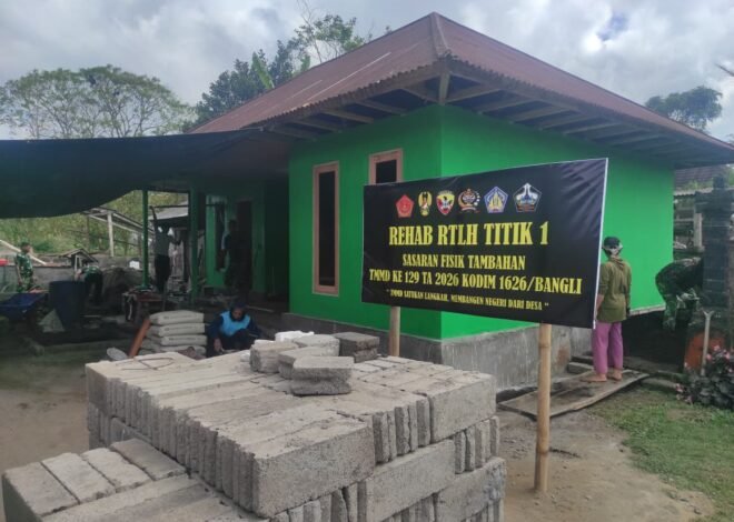 Perubahan Rumah I Wayan Pasta Jadi Bukti Nyata TMMD Bangun Harapan Baru di Desa Sekardadi