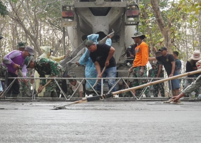 ​Jejak Loreng di Tanah Ngimbang: Ketika Keringat Prajurit dan Rakyat Lamongan Melebur Menjemput Masa Depan Desa Tlemang