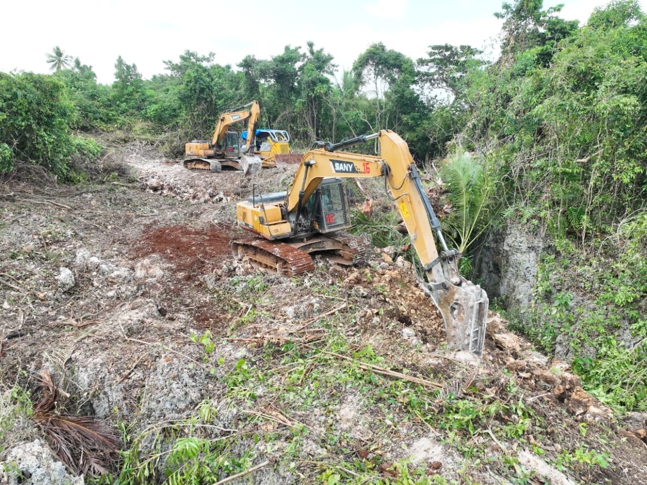 Pembukaan Jalan TMMD Ke-129 Kodim 1311/Morowali Terus Tunjukkan Progres Signifikan