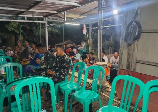Menjalin Kedekatan dengan Warga, Anggota Satgas TMMD ke-129 Kodim 0620/Kab. Cirebon Ikuti Tahlil Almarhumah sebagai Wujud Sinergi dan Kebersamaan
