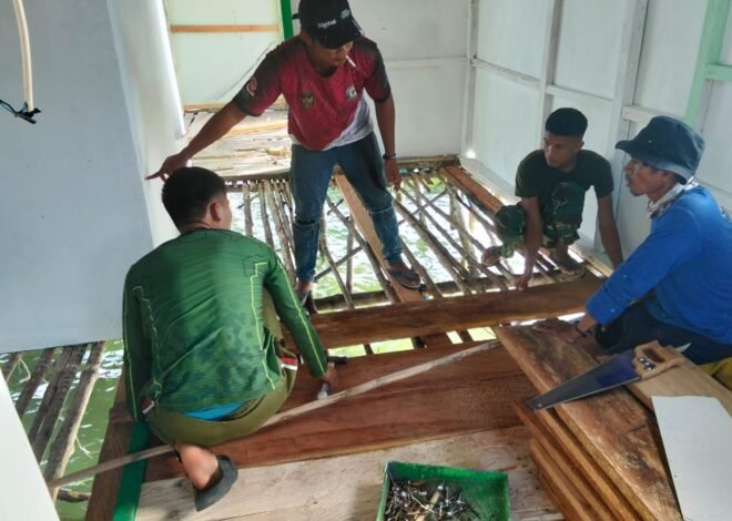Renovasi RTLH Milik Bapak Nardianto Masuki Tahap Pemasangan Gelagar Lantai