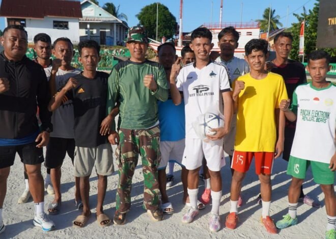 Karang Taruna Desa Umbele Sampaikan Terima Kasih kepada Satgas TMMD atas Bantuan Fasilitas Olahraga