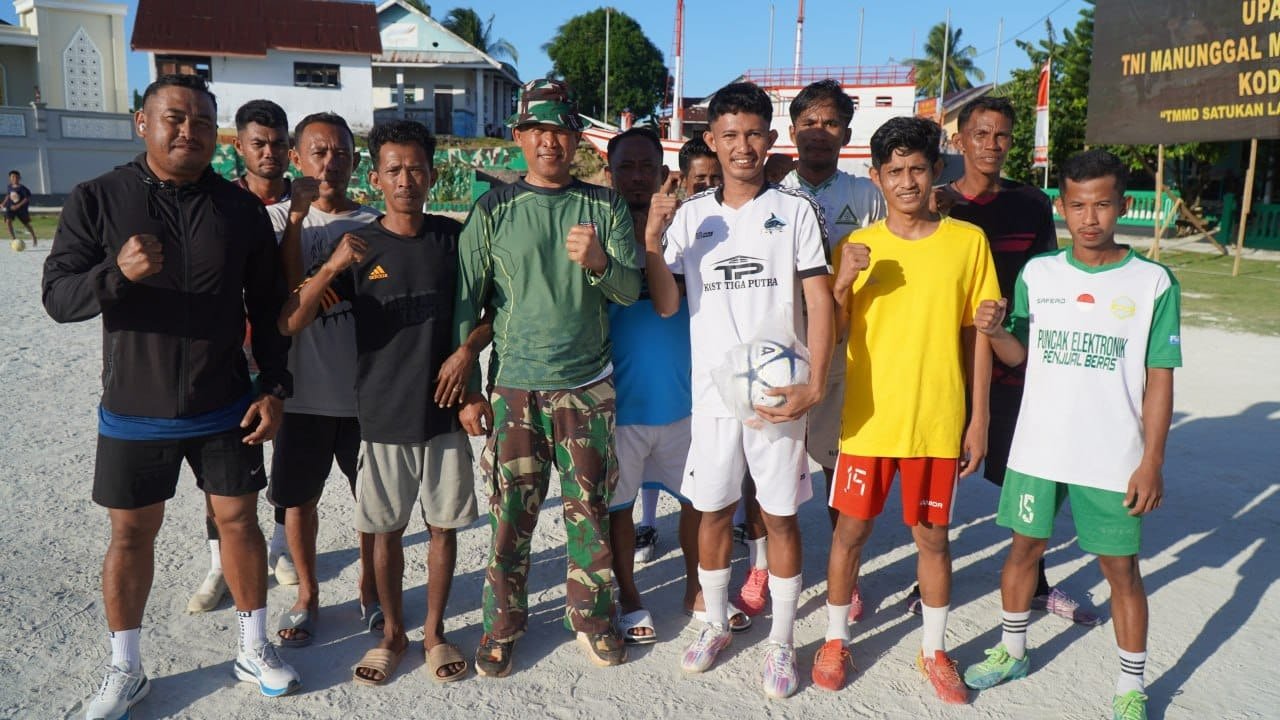 Karang Taruna Desa Umbele Sampaikan Terima Kasih kepada Satgas TMMD atas Bantuan Fasilitas Olahraga