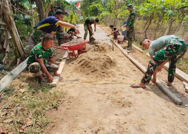 Jalan Rabat Beton Mulai Menghubungkan Harapan Warga Pinang Jaya