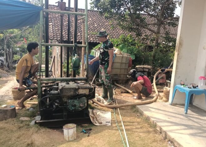 Satgas TMMD Terus Mengejar Kedalaman Sumur Bor Hingga 30 Meter