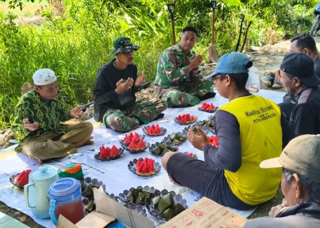 TMMD Bangun Jalan, Warga Bandar Raya Balas dengan Syukuran Penuh Kebersamaan