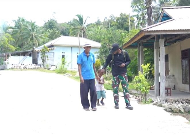 TMMD Ke-129 Sukses Bangun Jalan Cor di Desa Sesor