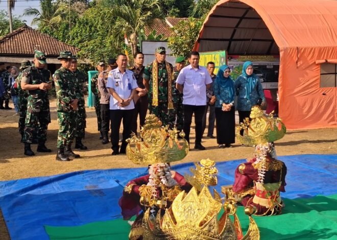 Tim Wasev Mabesad Tinjau Pelaksanaan TMMD ke-129 Kodim 0412/Lampung Utara.