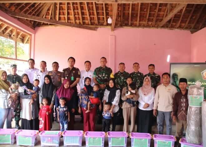 Bantuan Sosial Disalurkan, Tim Wasev Mabesad Pastikan TMMD Ke-129 Berjalan Optimal