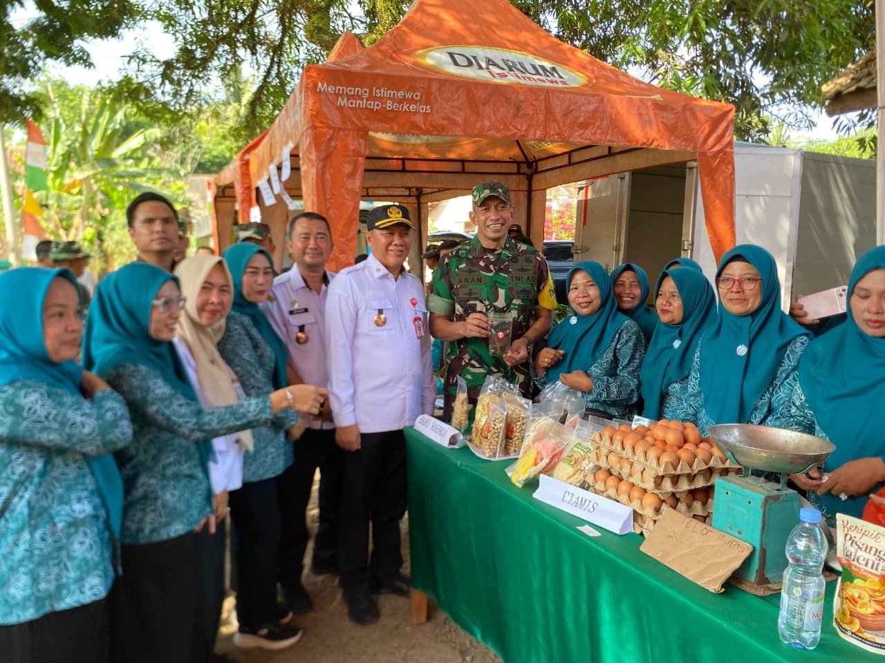 Pasar Murah TMMD Ke-129 Disambut Antusias Warga, Ringankan Beban Masyarakat Desa Baru Raharja