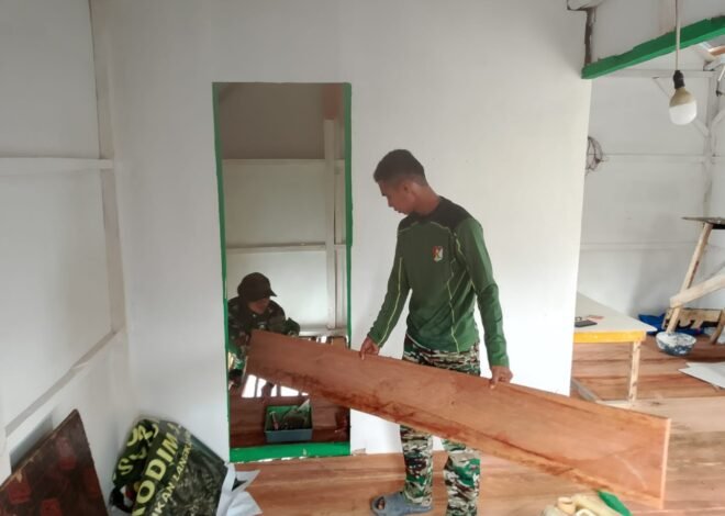 Pemasangan Lantai Tandai Kemajuan Renovasi RTLH Milik Bapak Nardianto di Desa Polewali