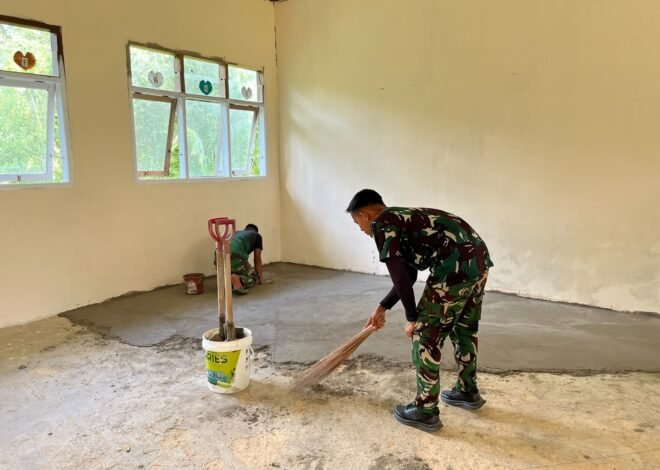 Pengecoran Lantai Percepat Renovasi SD Negeri Polewali