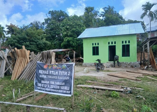 Pengecatan Rumah Bapak Yohanes Menjadi Sorotan di TMMD 129