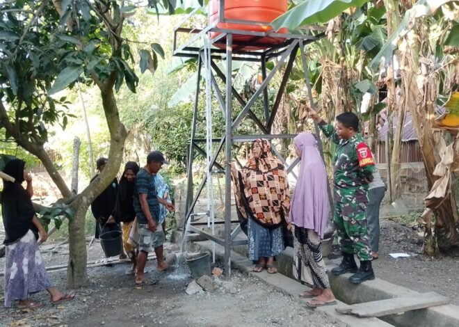 Setetes Harapan Jadi Kenyataan, Sumur Bor TMMD Ke-129 Kodim 1404/Pinrang Hadirkan Air Bersih bagi Warga Tanratuo