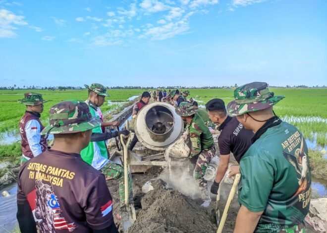 Deru Mesin Molen Jadi Pelecut Semangat Satgas TMMD Ke-129 Kodim 1404/Pinrang Kejar Target Penyelesaian Tepat Waktu