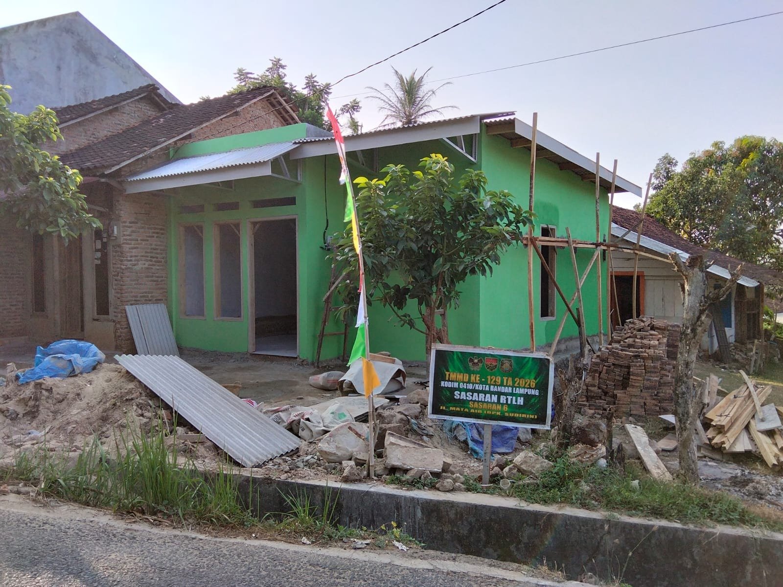 Rumah Impian Mulai Terwujud, RTLH Siswanto Memasuki Tahap Penyempurnaan