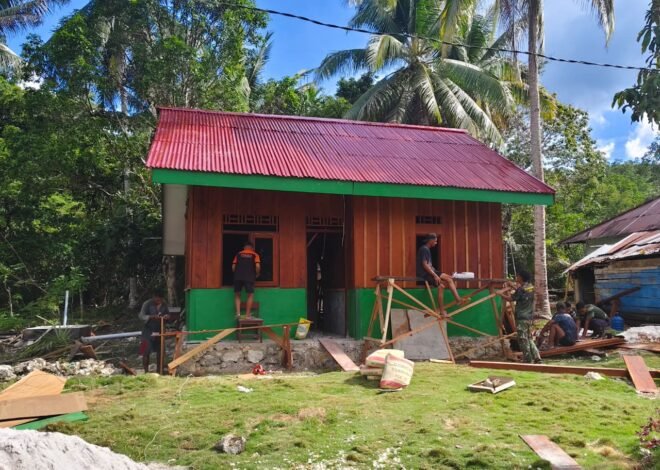 Rumah Type 36 TMMD Ke-129 di Sorong Selatan Hampir Selesai