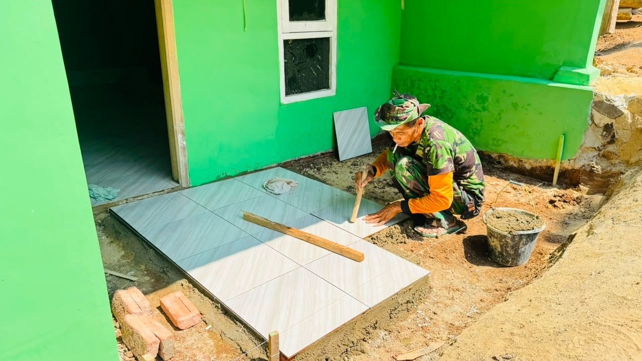 Progress Pembangunan RTLH Siswanto Menuju Penyelesaian di Bandar Lampung