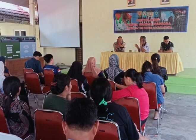 Gandeng Polsek Setempat, Satgas TMMD Ke-129 Kodim 0413/Bangka Sukseskan Penyuluhan Hukum dan Bahaya Narkoba di Desa Deniang