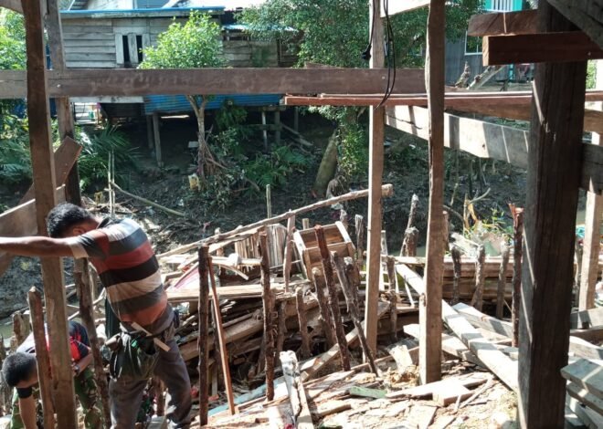 Lima Unit RTLH Dibangun, TMMD Wujudkan Rumah Layak Huni bagi Warga Perbatasan