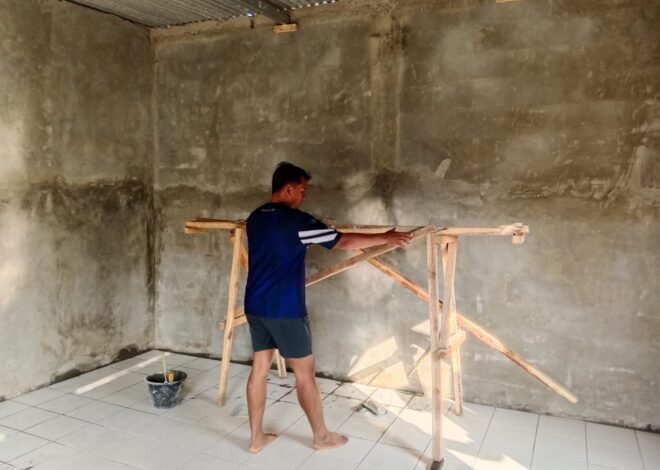 TMMD Ke-129 Kodim 0608/Cianjur Fokus Tingkatkan Kenyamanan Hunian, Pemasangan Keramik dan Plafon Terus Dikebut