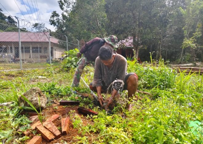 Satgas TMMD Ke-129 Dukung Akses Air Bersih di Kampung Sesor Melalui Perbaikan Pipanisasi