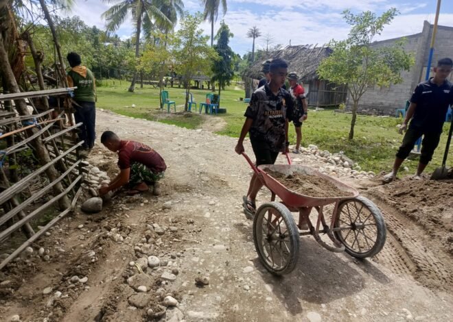 Pentingnya Infrastruktur Jalan Usaha Tani dalam TMMD Ke-129 Kodim Belu