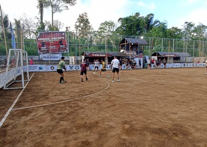 Olahraga Bersama Jadi Sarana Pererat Silaturahmi Satgas TMMD dan Masyarakat