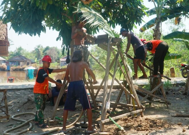 Satgas TMMD Reguler Ke-129 Optimalkan Pengeboran Sumur Bor Demi Tingkatkan Pelayanan Air Bersih