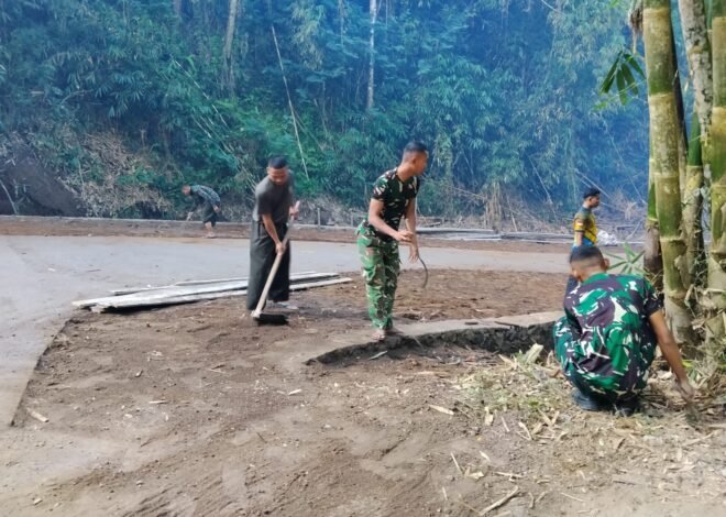 Perapian Badan Jalan Jadi Bukti Komitmen Satgas TMMD Hadirkan Infrastruktur Berkualitas