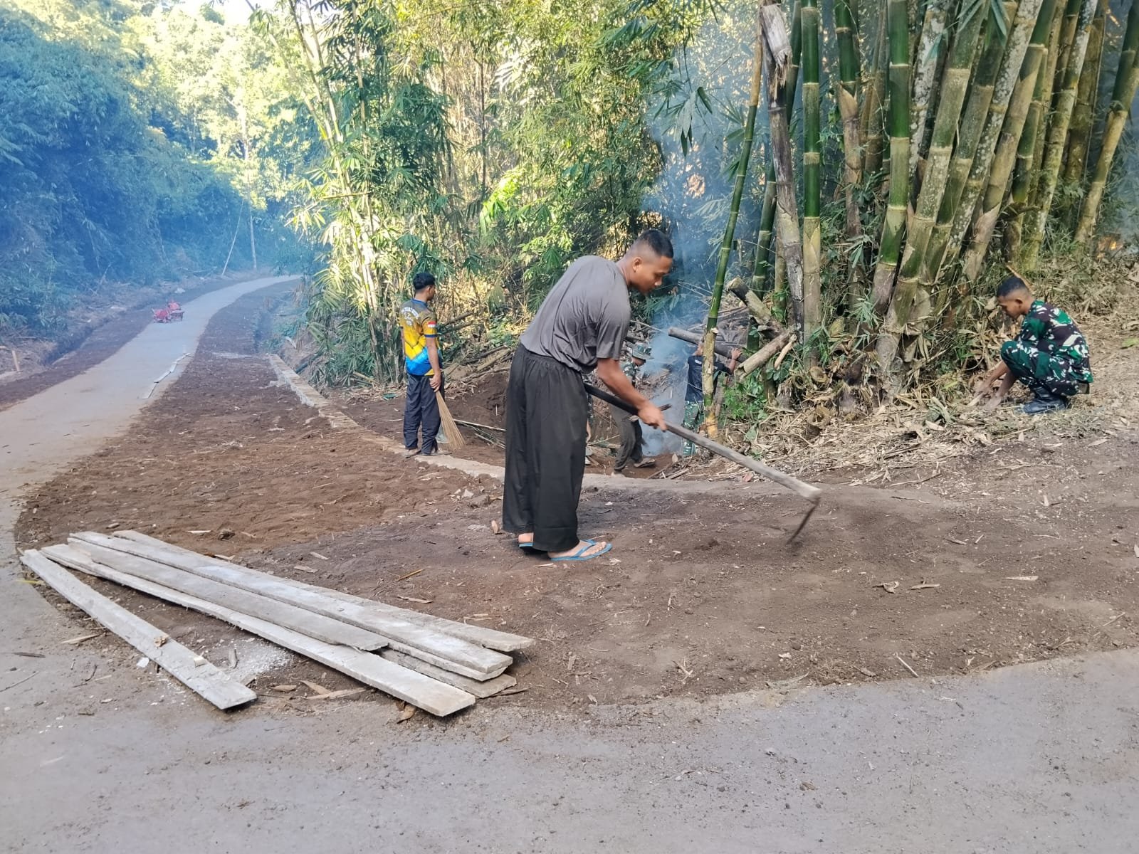 Budaya Merawat Hasil Pembangunan Mulai Dibangun Melalui TMMD Ke-129 di Desa Sekardadi
