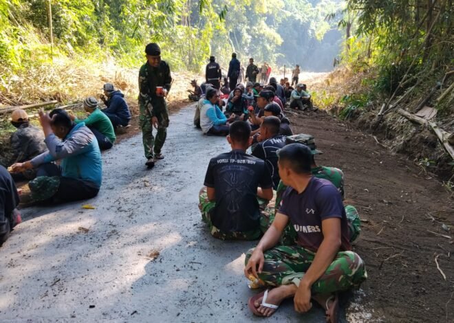 Secangkir Kopi Tumbuhkan Semangat Gotong Royong dalam Pelaksanaan TMMD