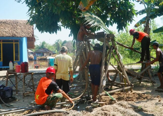Sumur Bor Sasaran 2 Terus Dikerjakan, Bukti Komitmen TMMD Tingkatkan Kesejahteraan Warga Desa