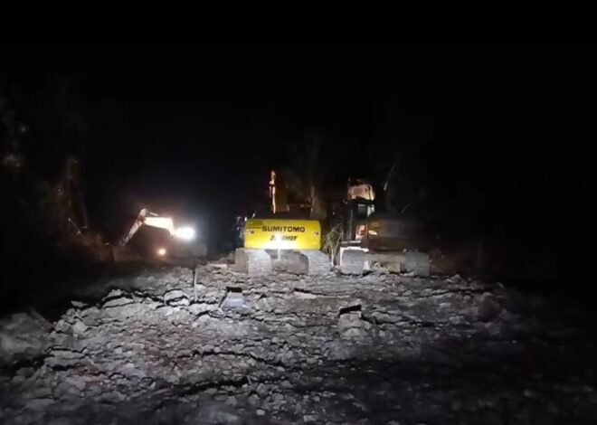 Satgas TMMD Ke-129 Kodim 1311/Morowali Lembur Malam Kejar Penyelesaian Pembukaan Jalan