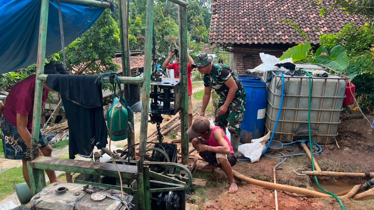 Sumur Bor TMMD Hadirkan Harapan Baru, Krisis Air Bersih Mulai Teratasi