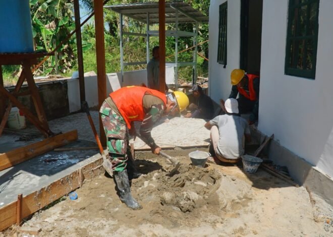 Semangat Gotong Royong Percepat Penyelesaian Musholla Darul Iman di Desa Bandar Raya